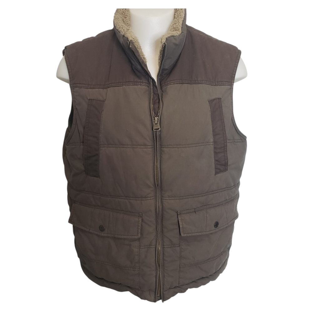 North Coast Insulated Vest Men's Size XL Brown